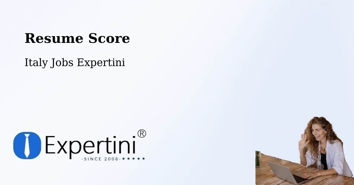 Resume Score & Job Description Match Tool – Bianzone - Italy Jobs Expertini